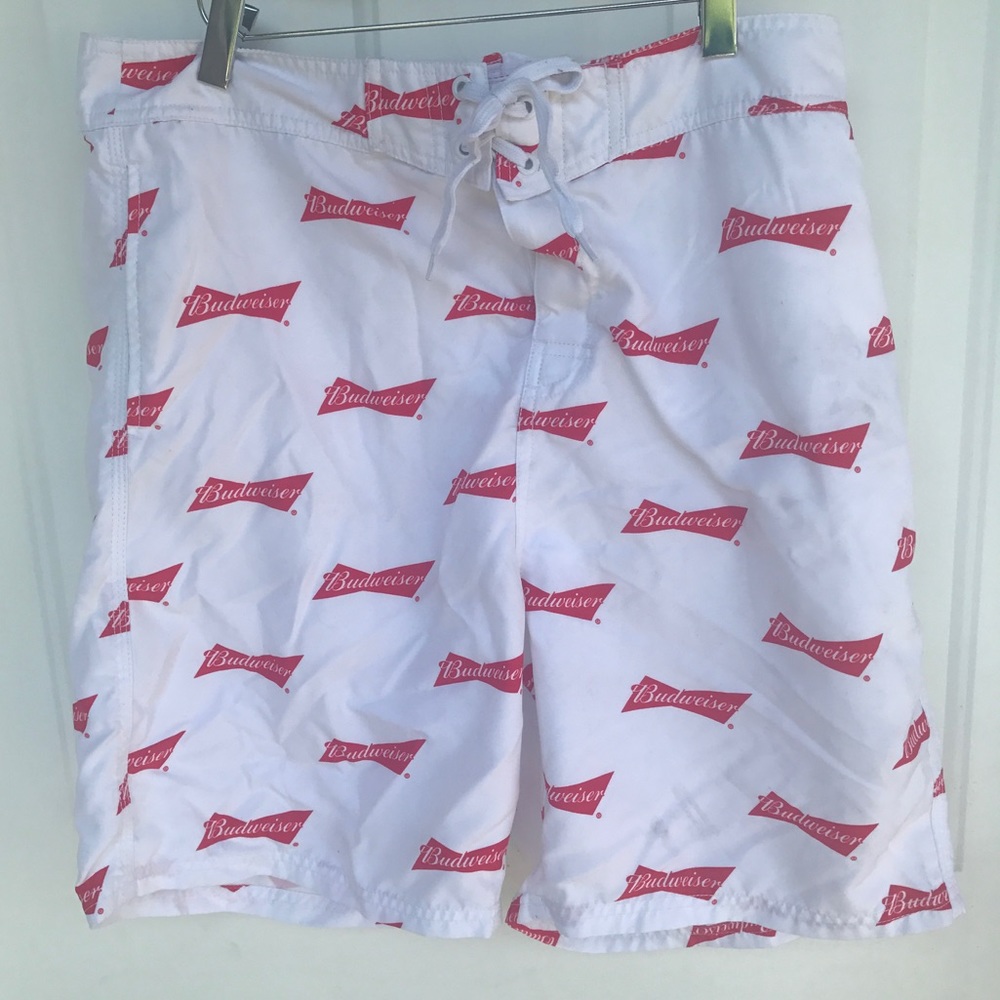 Budweiser baiting suit swim trunks size large